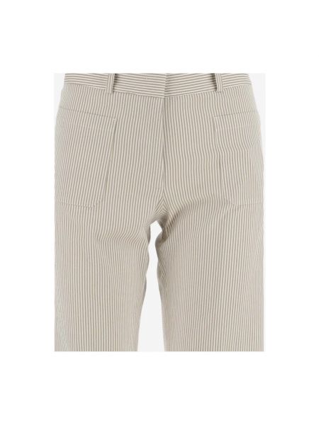 Pantalones a rayas Ql2 Quelledue beige