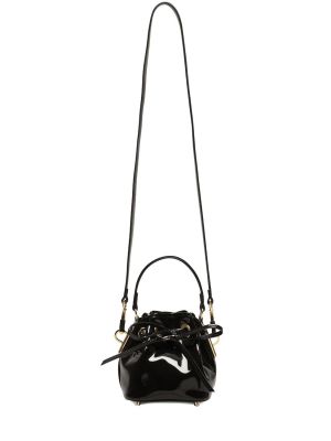 Lakovaná kožená taška Alexandre Vauthier černá
