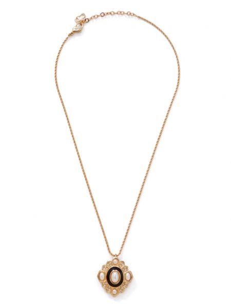Pendentif avec perles Christian Dior Pre-owned doré