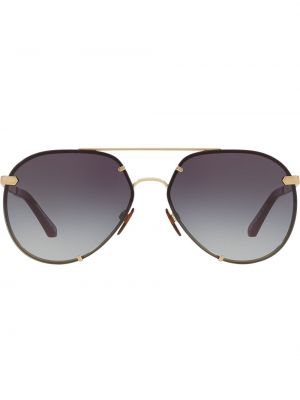 Kockované slnečné okuliare Burberry Eyewear zlatá