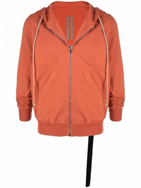 Bomull zip hettegenser Rick Owens Drkshdw oransje