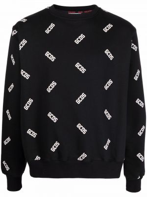 Sweatshirt mit rundhalsausschnitt mit print Gcds
