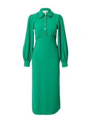 Платье-рубашка Oasis зеленое