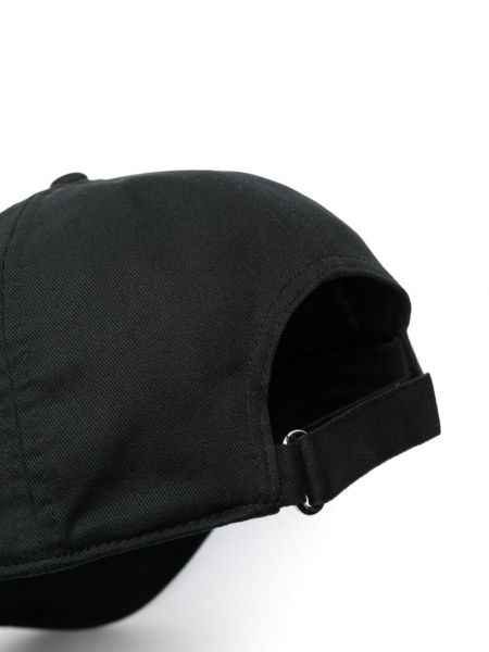 Haftowana czapka z daszkiem Moncler czarna
