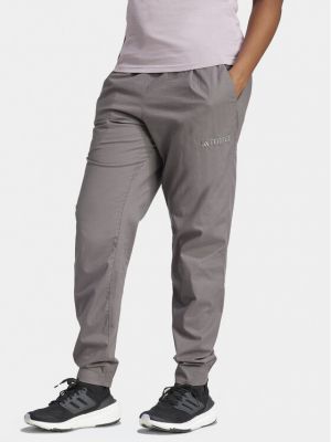Kalhoty relaxed fit Adidas šedé