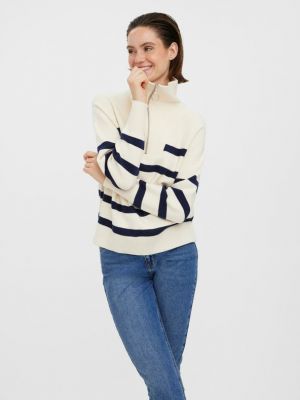 Dzianinowy sweter w paski Vero Moda