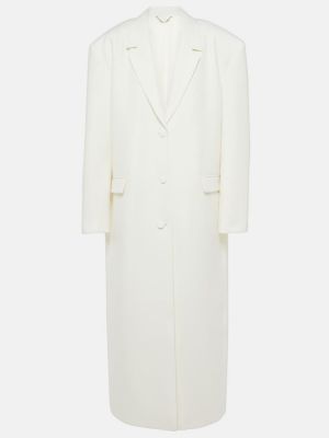 Μάλλινο παλτό Magda Butrym λευκό