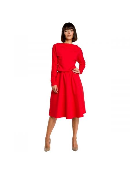 Midi šaty Bewear červené