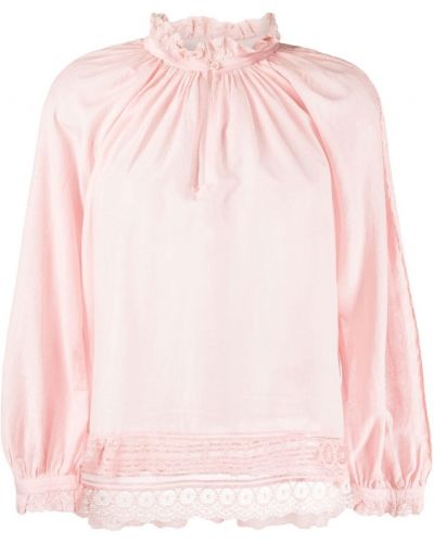 Blonder krage bluse Zadig&voltaire rosa