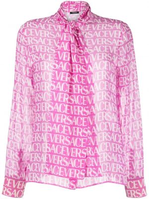 Bluse mit print Versace
