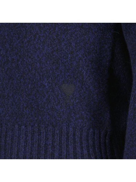 Suéter de tela jersey de cuello redondo con corazón Ami Paris