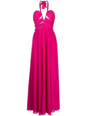 Večerní šaty bez rukávů z polyesteru Ronny Kobo - růžová