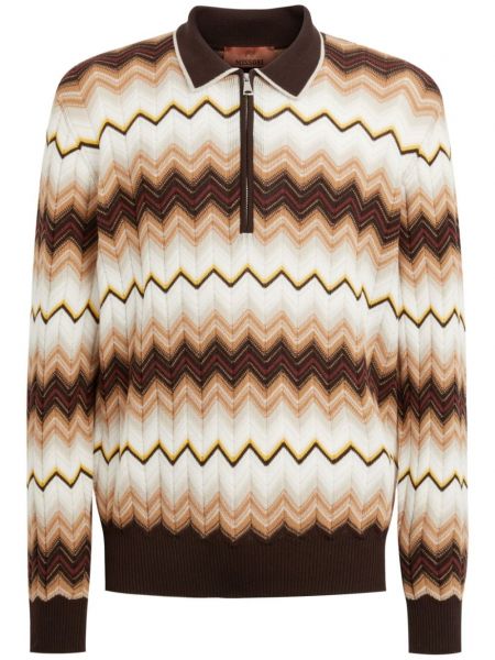 Poloshirt med print Missoni brun