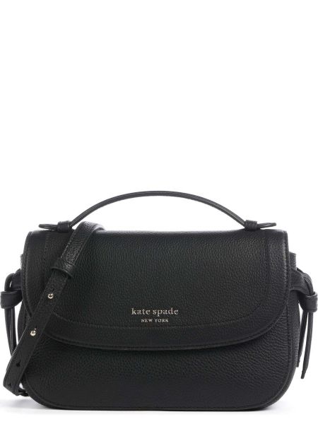 Кожаная сумка через плечо Kate Spade New York черная
