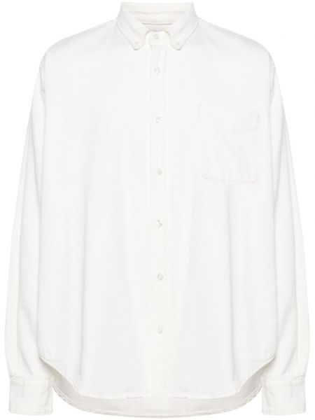 Rifľová košeľa The Frankie Shop biela