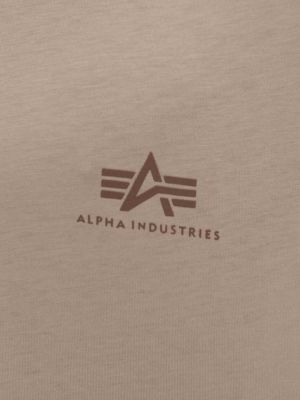 Koszulka bawełniana Alpha Industries beżowa