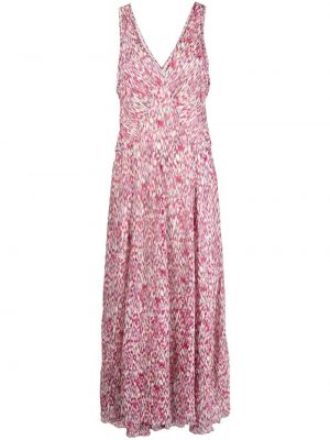 Abstrakt trykk trykt dress Isabel Marant étoile rosa