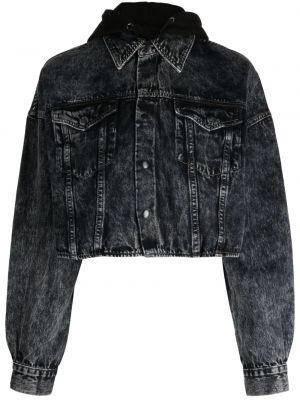 Jeansjacke mit kapuze Izzue grau