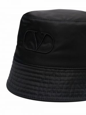 Sombrero con bordado Valentino negro
