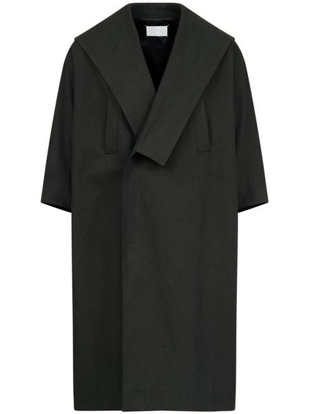 Długi płaszcz oversize Maison Margiela czarny