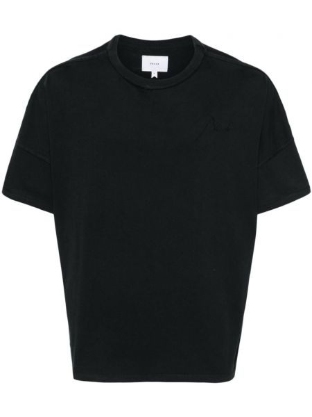 Bombažna majica z vezenjem Rhude črna
