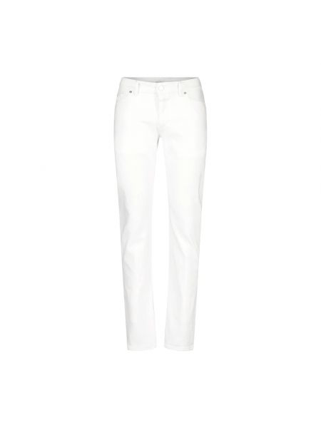 Białe spodnie slim fit Closed