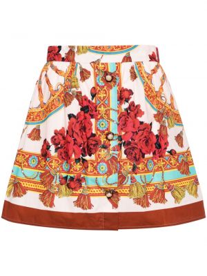 Φούστα mini με σχέδιο Dolce & Gabbana κόκκινο