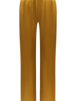 Шелковые брюки Carine Gilson желтые