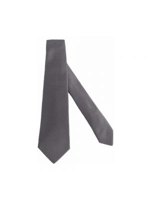Jedwabny krawat w geometryczne wzory Kiton
