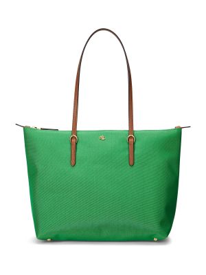 Шопинг чанта Lauren Ralph Lauren зелено