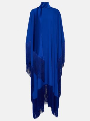 Платье с бахромой Taller Marmo синее