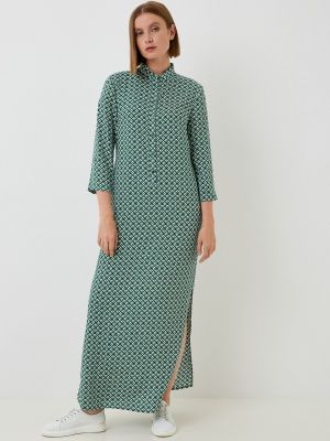 Зеленое платье-рубашка Ruxara