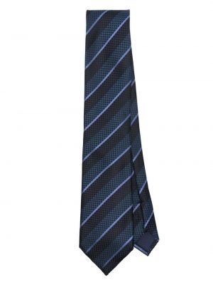 Копринена вратовръзка на райета Tom Ford синьо
