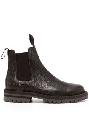 Leder chelsea boots Common Projects braun