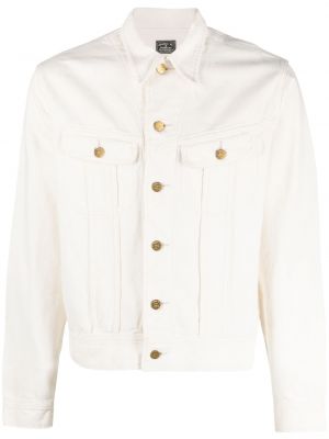Denim jakna s potiskom z abstraktnimi vzorci Ralph Lauren Rrl bela
