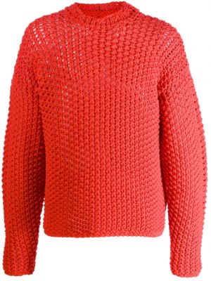 Пуловер с принт Stone Island червено