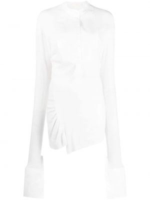 Плетена риза Marc Le Bihan бяло