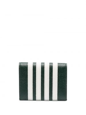 Pruhovaná peněženka Thom Browne zelená