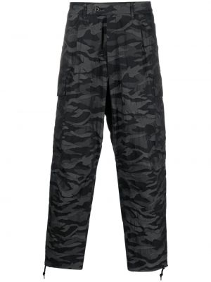 Pantaloni cargo con stampa camouflage Mackintosh nero