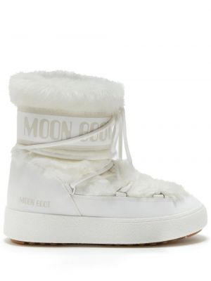Členkové topánky s kožušinou Moon Boot biela