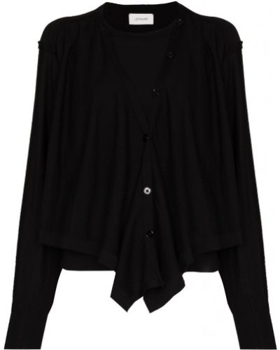 Cardigan en tricot Lemaire noir