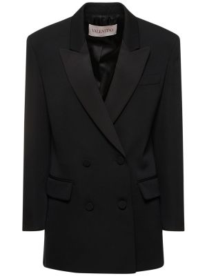 Woll blazer Valentino schwarz