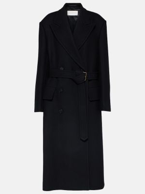 Cappotto di lana Dries Van Noten nero
