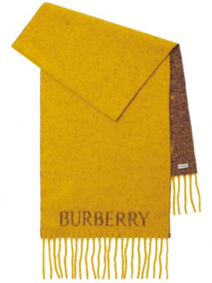Κασκόλ Burberry κίτρινο