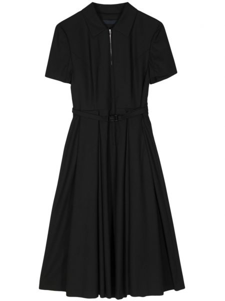 Φόρεμα σε στυλ πουκάμισο με φερμουάρ Juun.j μαύρο