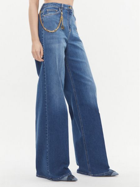 Jeans large Elisabetta Franchi bleu
