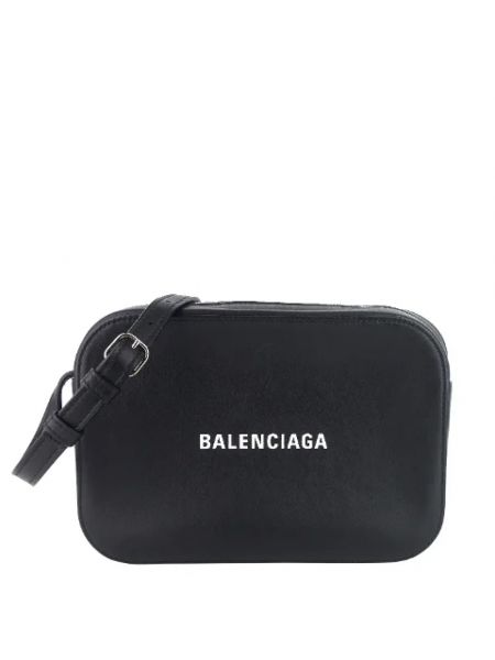 Średnia torba skórzana retro Balenciaga Vintage czarna