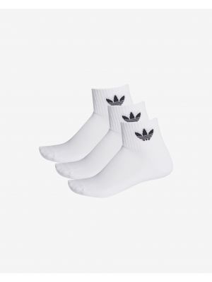 Ψηλές κάλτσες Adidas λευκό