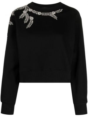 Sweter z kryształkami Sandro czarny