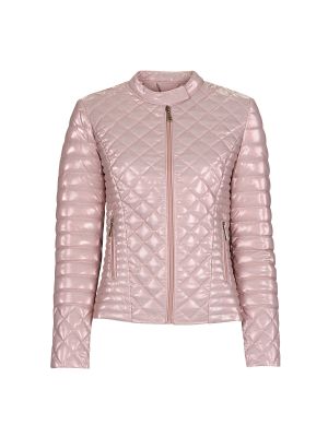 Pernata jakna Guess ružičasta